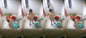 气窗真实高清偷拍身材苗条小嫂子洗香香，阴毛不多，很干净诱人